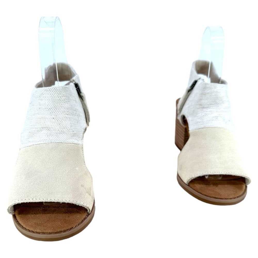TOMS | Eliana 6 Cream Block Heels - Picture 2 of 9